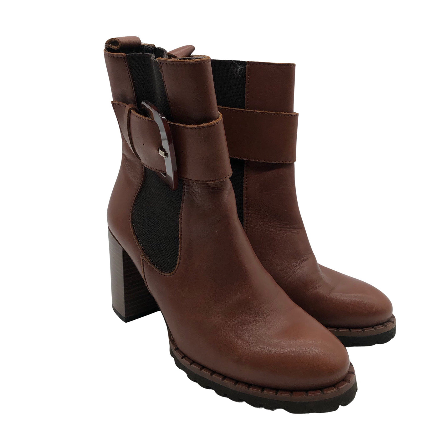 Unisex Kess - Ankle boots, size 37 - Brown (2)