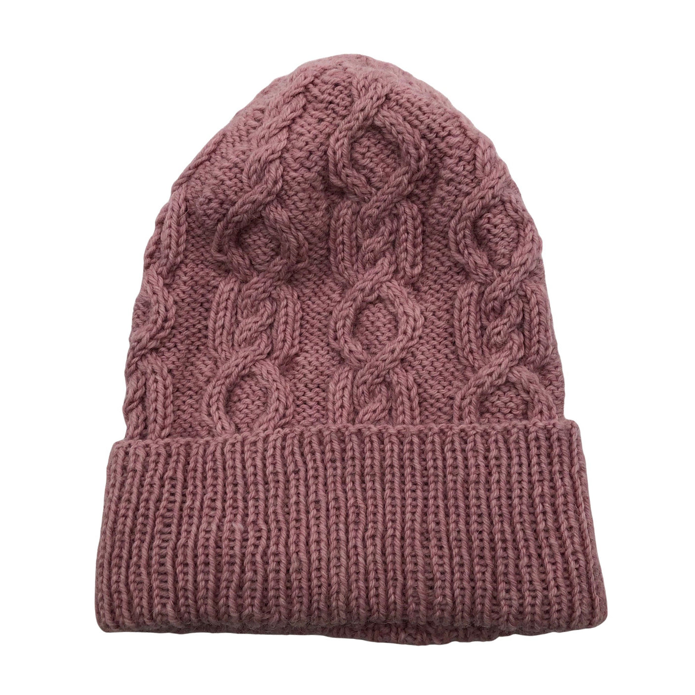 Unisex Handmade - Winter beanie, size 54 - 56 cm - Light pink (1)