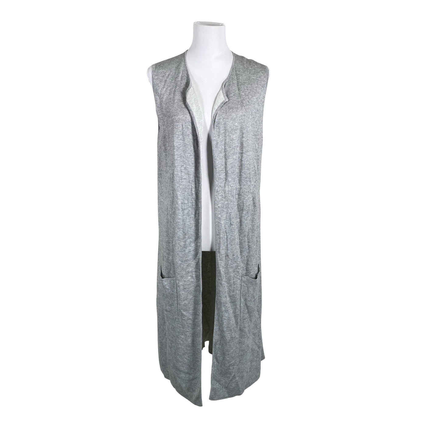 Unisex Repeat - Knit vest, size 40 - Gray (1)