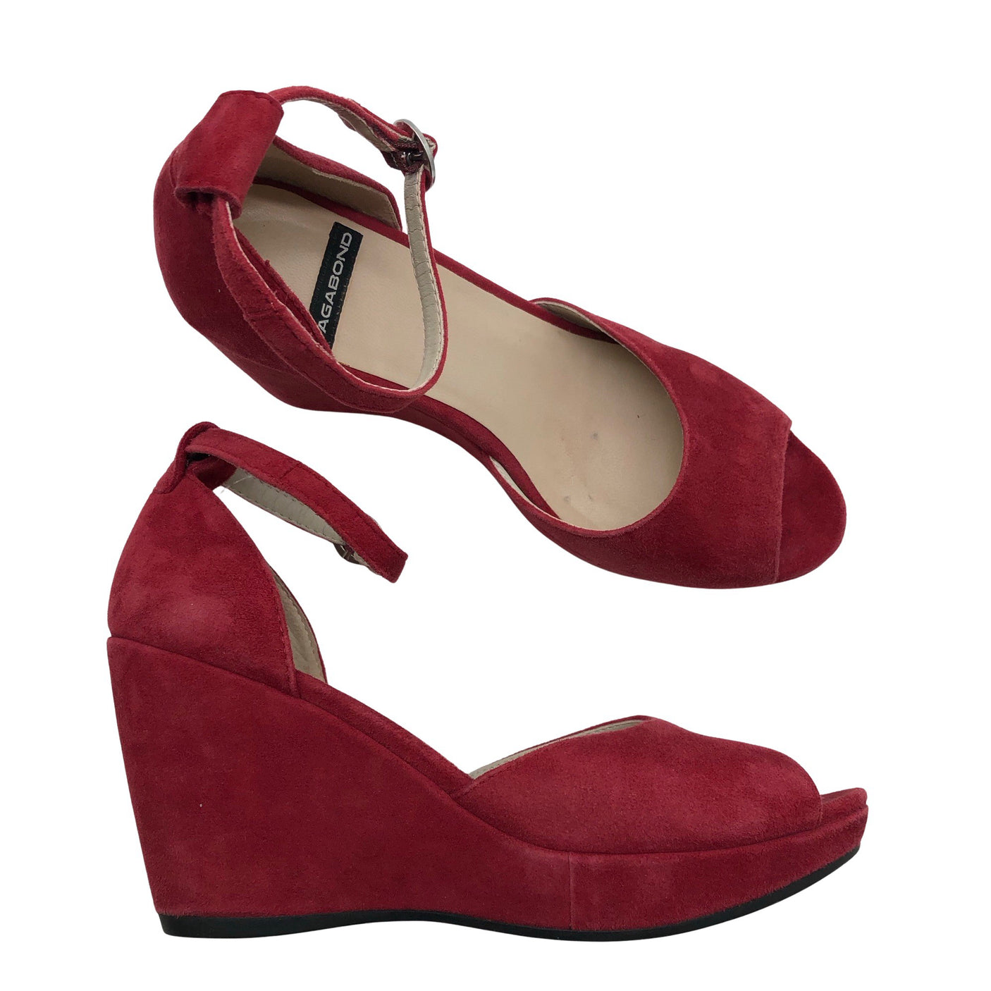 Unisex Vagabond - Wedge sandals, size 38 - Red (1)
