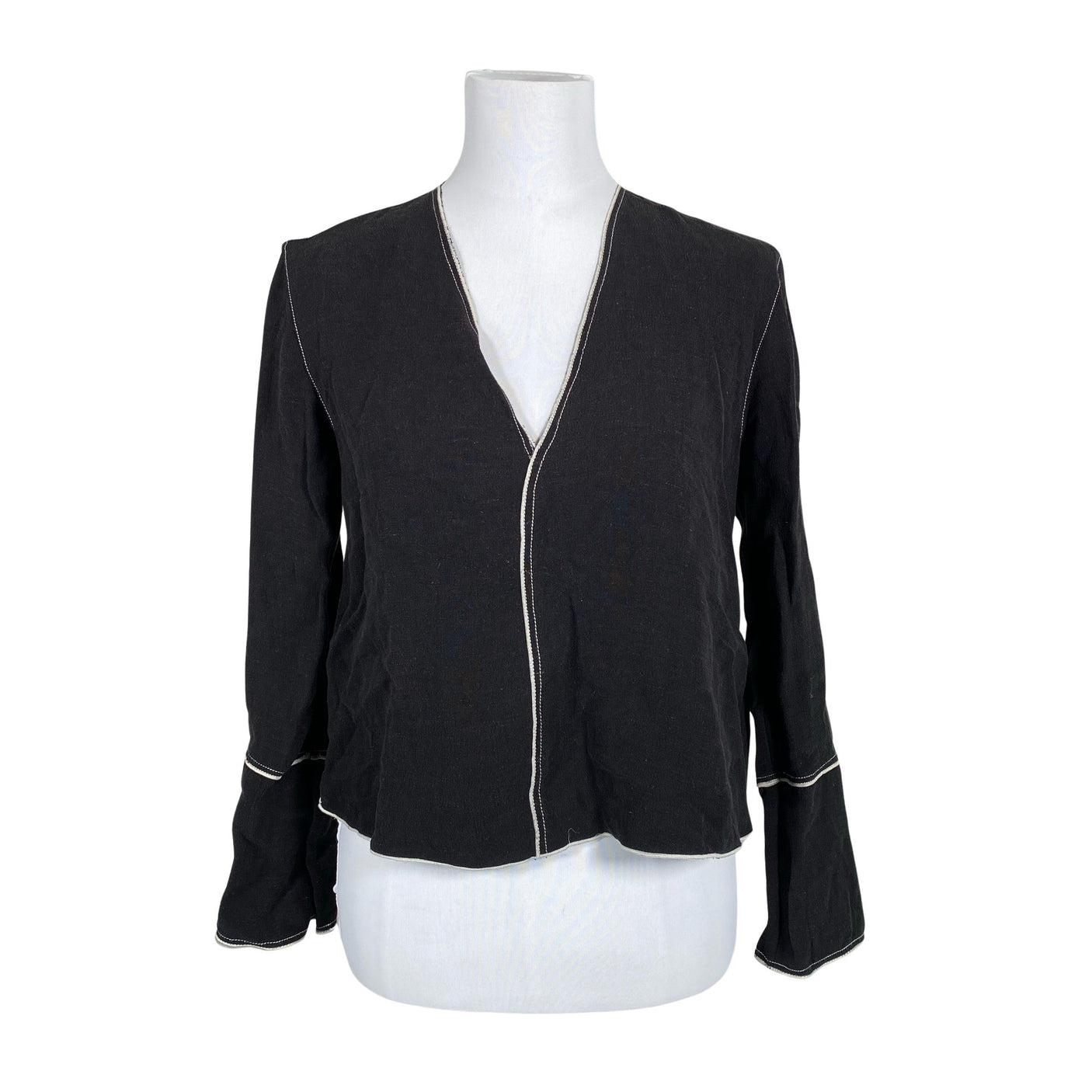 Unisex Massimo Dutti - Blouse, size 38 - Black (1)