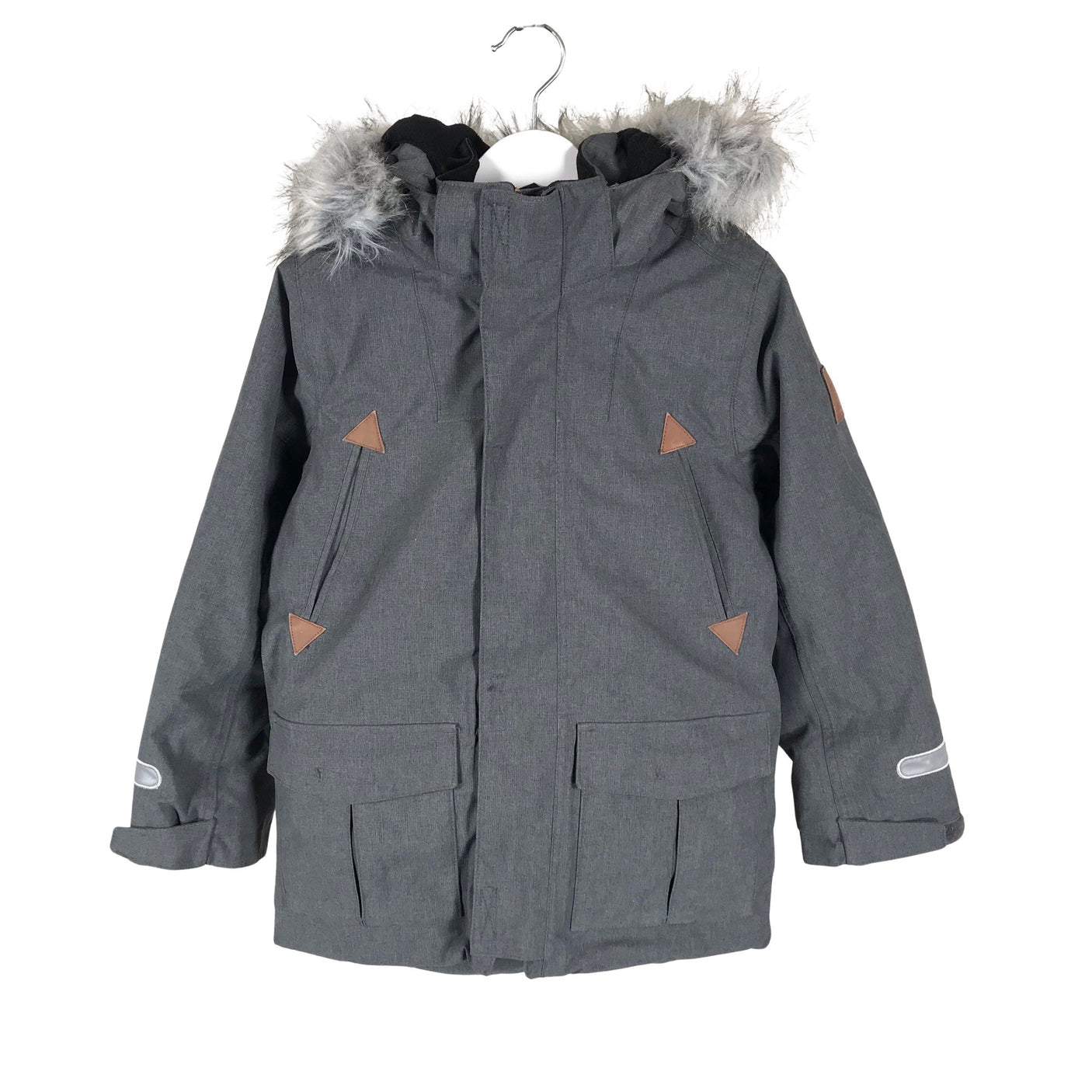 Unisex Polarn O. Pyret - Winter jacket, size 116 - 122 - Gray (1)