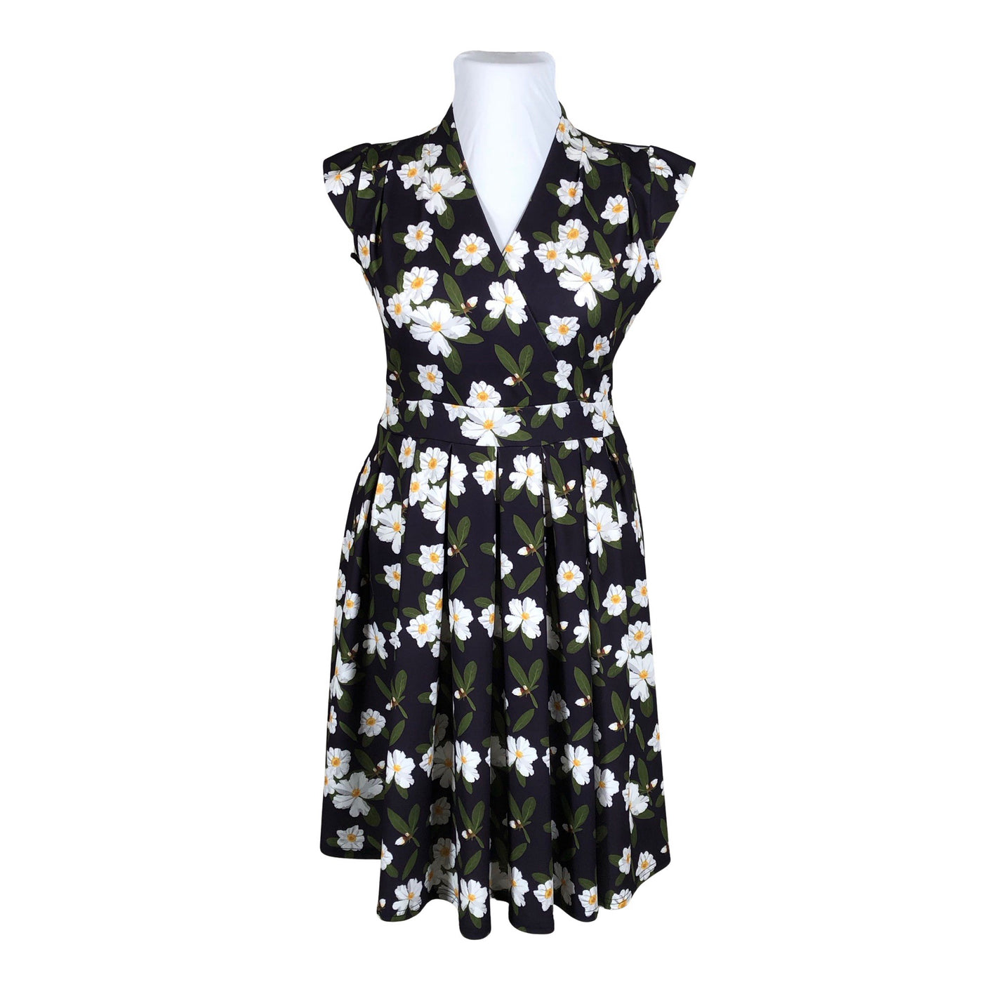 Unisex Lady Vintage - Tricot dress, size 42 - Violet (1)