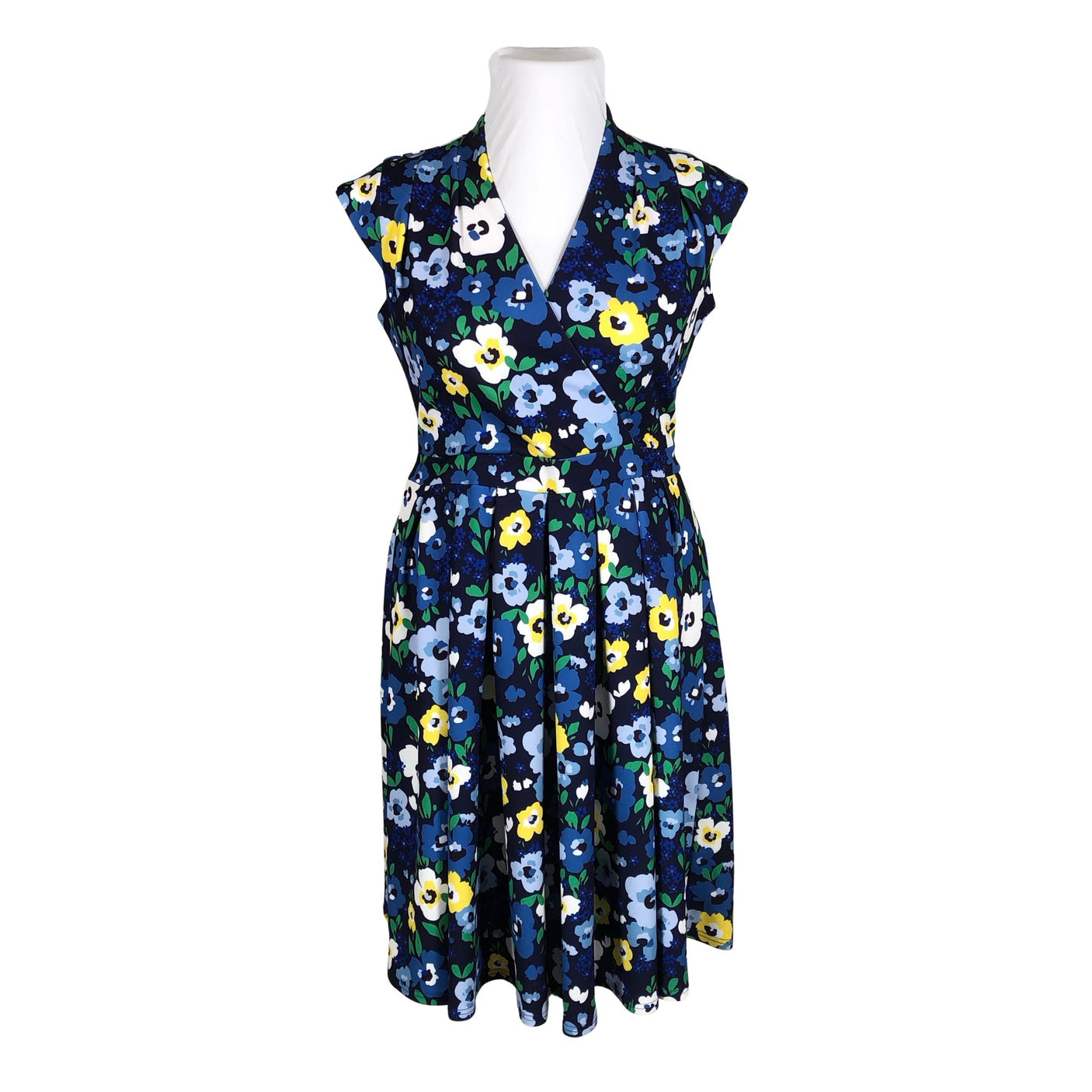 Unisex Lady Vintage - Tricot dress, size 42 - Blue (1)