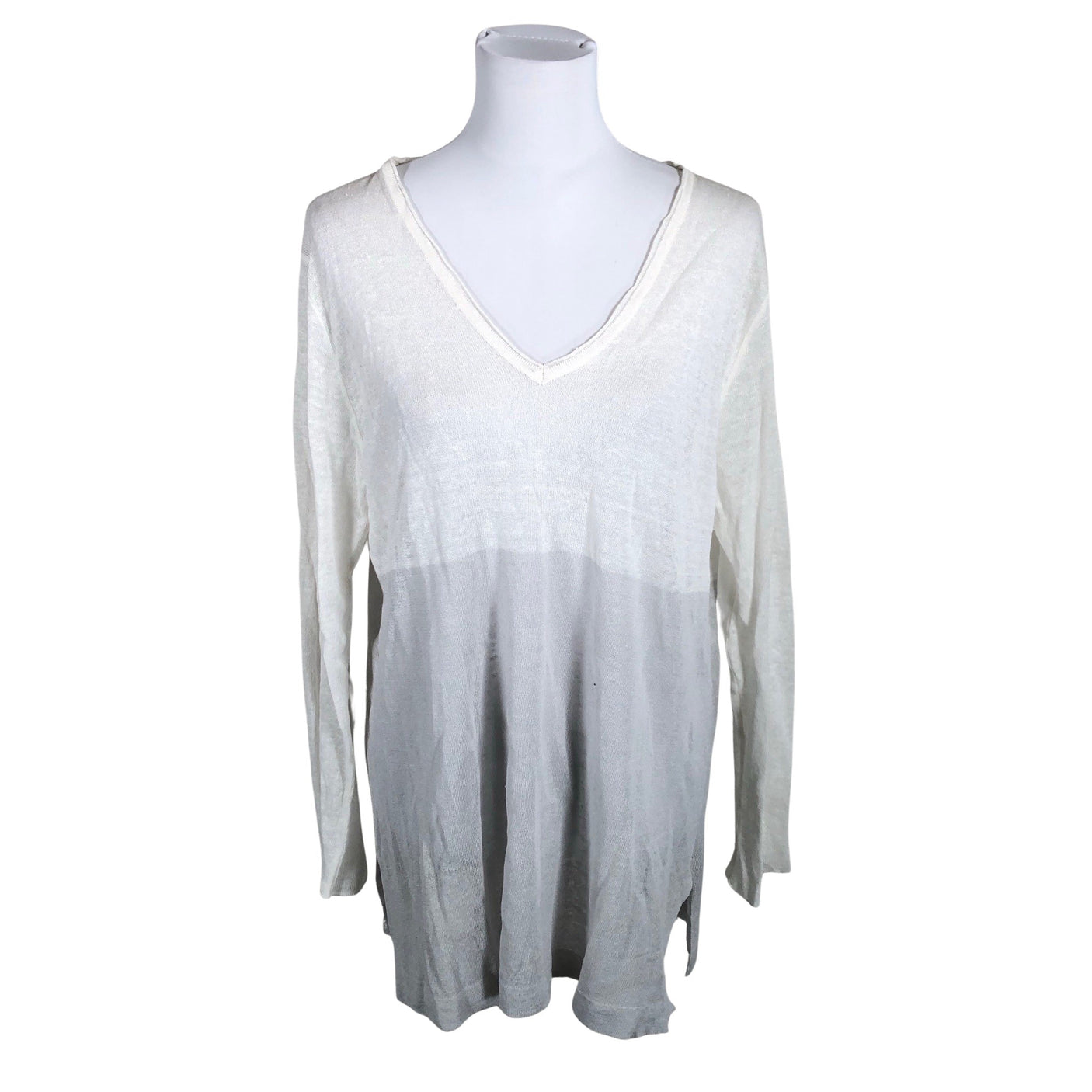 Unisex no man's land - Knit tunic, size 40 - White (1)