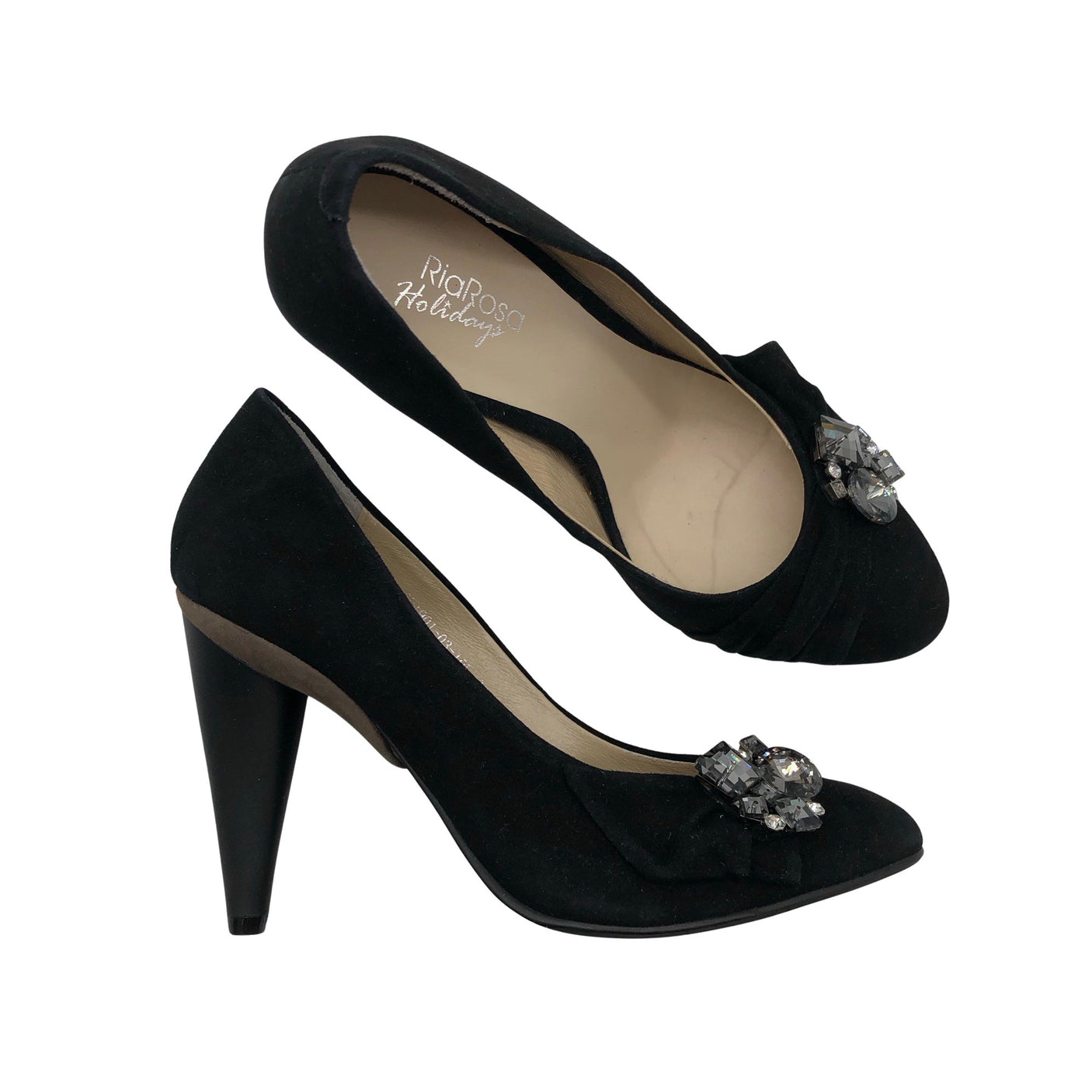 Unisex Ria Rosa - Evening high heels, size 36 - Black (1)