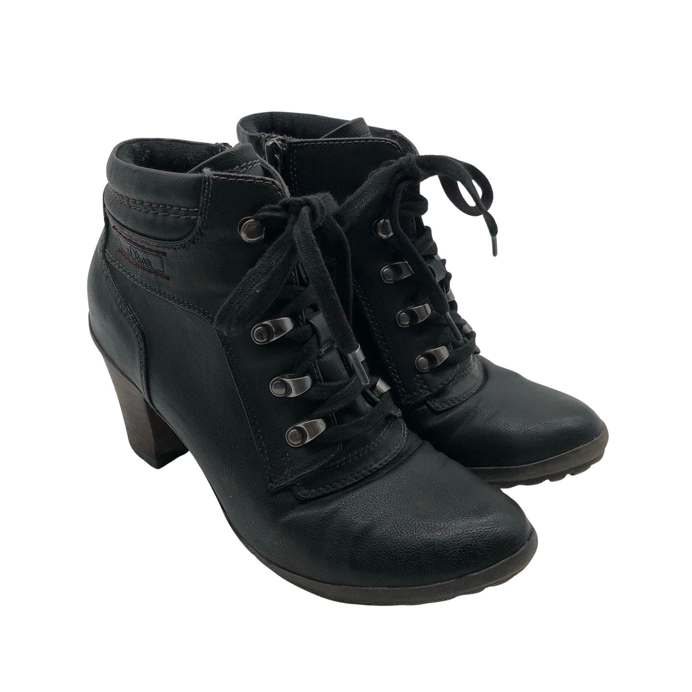 Unisex s.Oliver - Ankle boots, size 38 - Black (2)