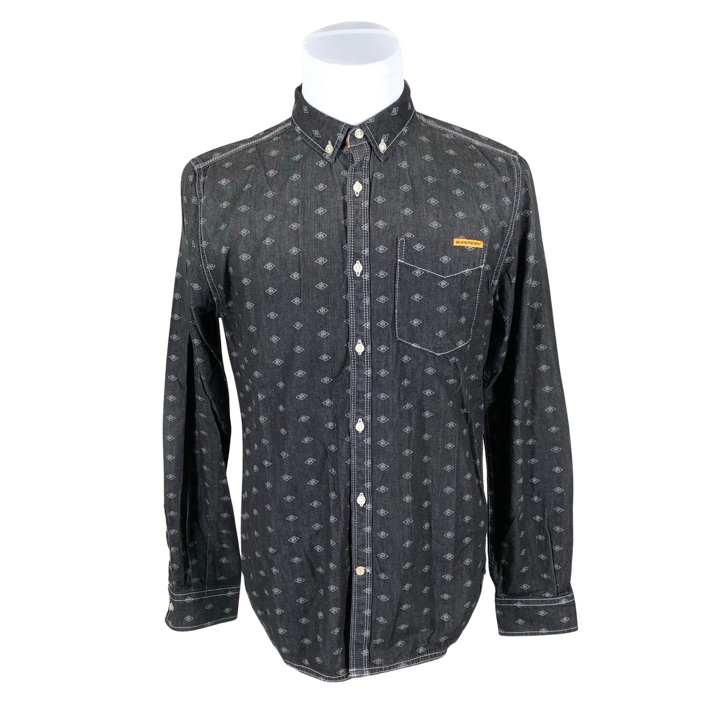 Unisex Superdry - Collared shirt, size M - Gray (1)