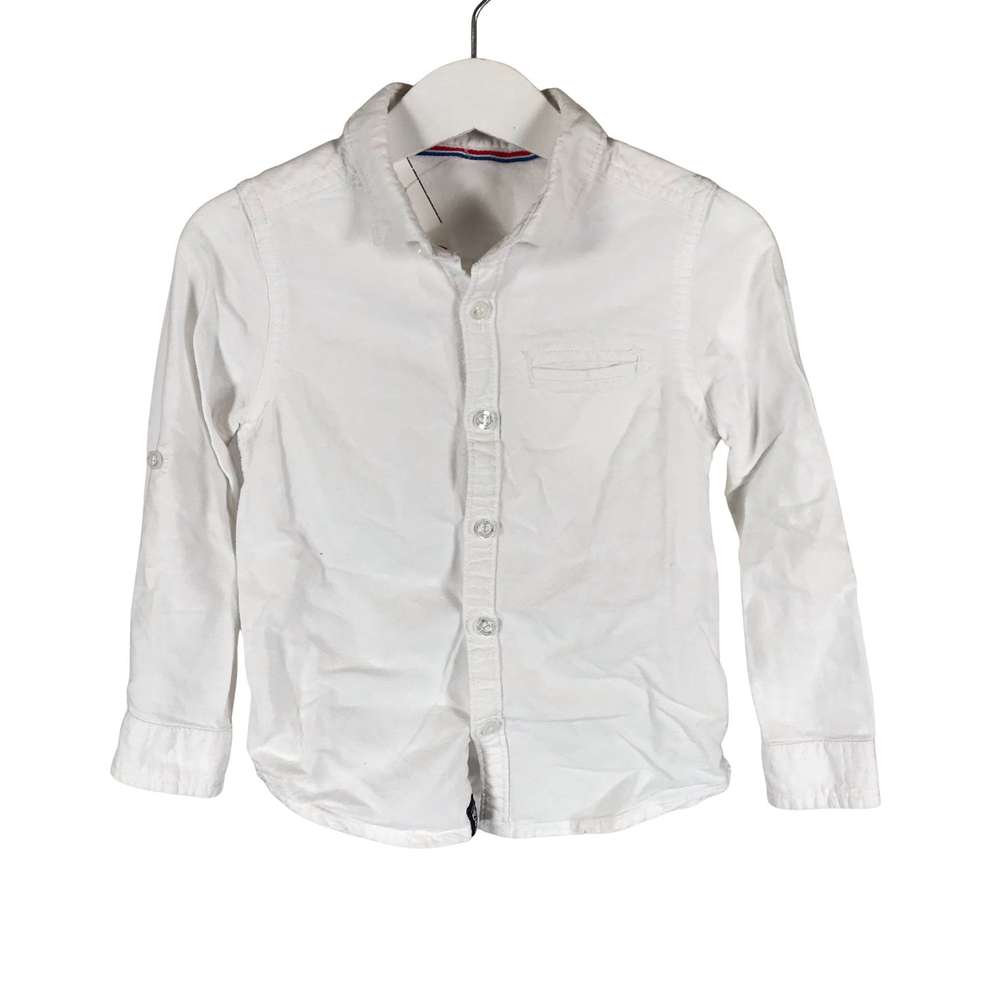 Unisex Mothercare - Collared shirt, size 104 - 110 - White (1)