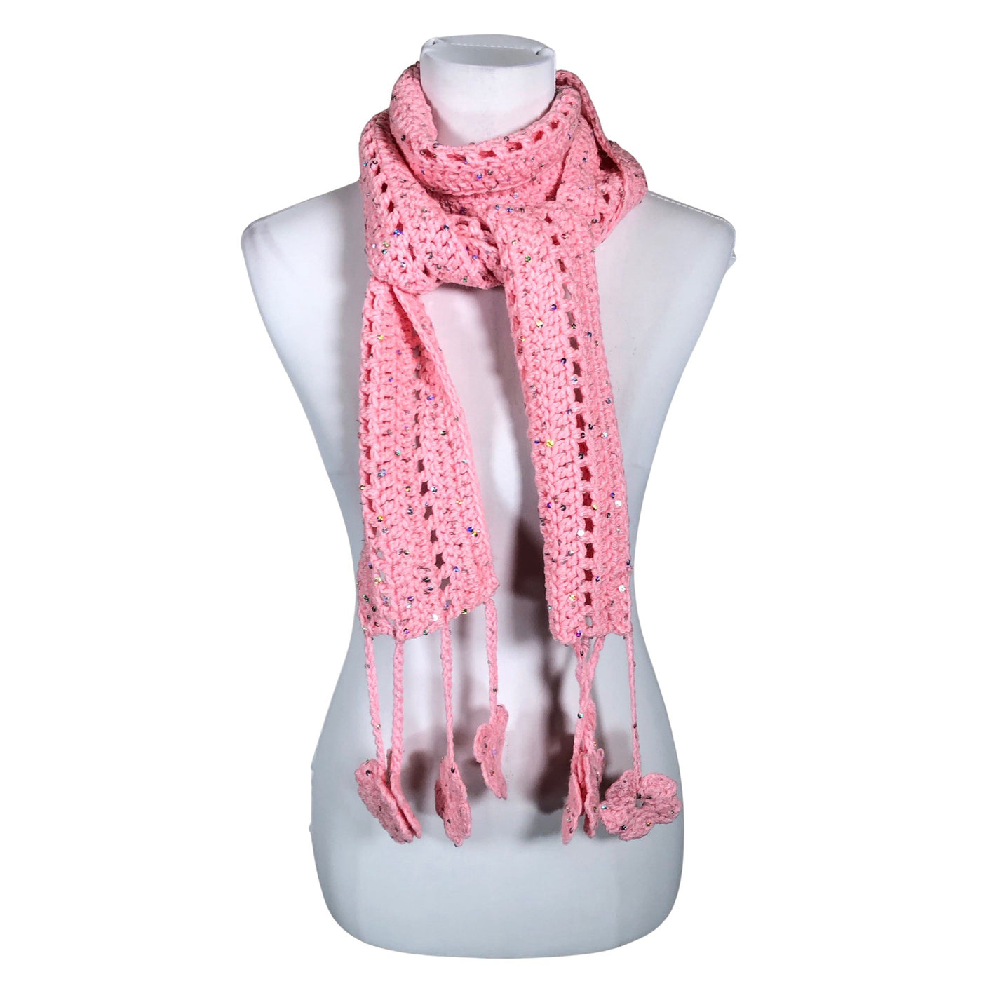 Unisex Handmade - Scarf, size Mini - Pink (1)