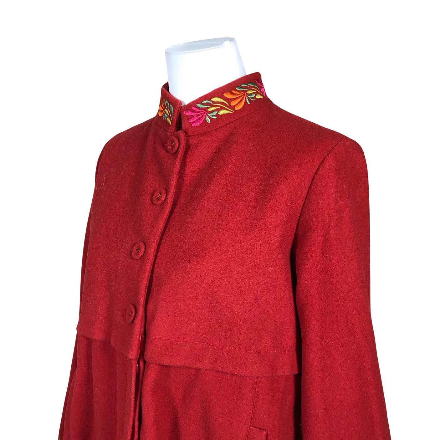 Unisex Gudrun Sjöden - Wool coat, size 38 - Red (3)