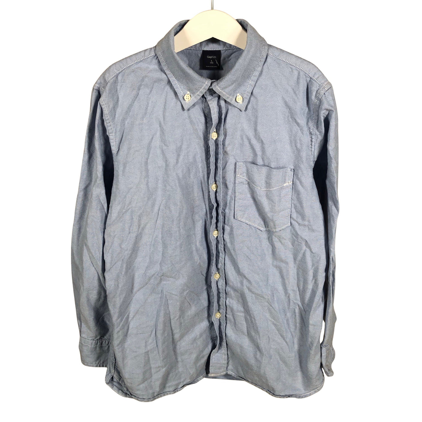 Unisex Gap - Collared shirt, size 134 - 140 - Light blue (1)