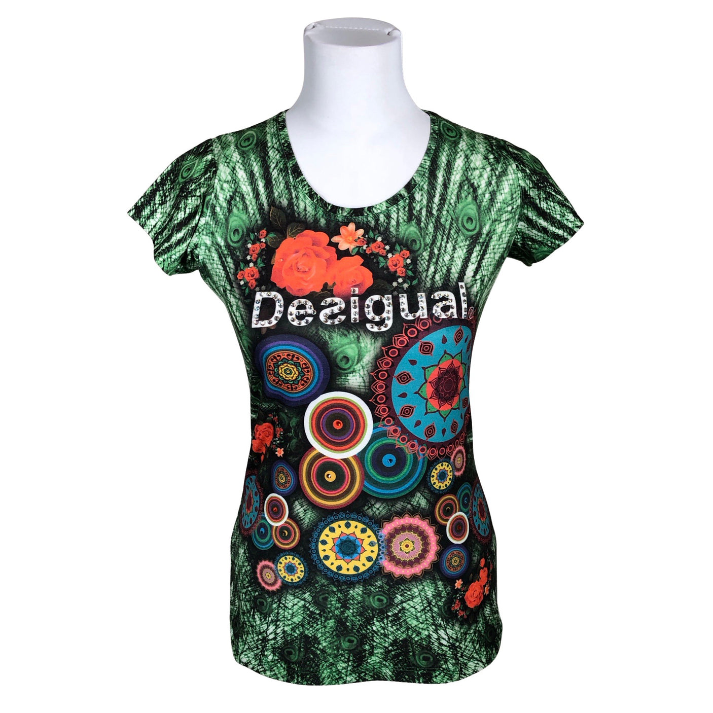 Unisex Desigual - T-shirt, size 38 - Green (1)