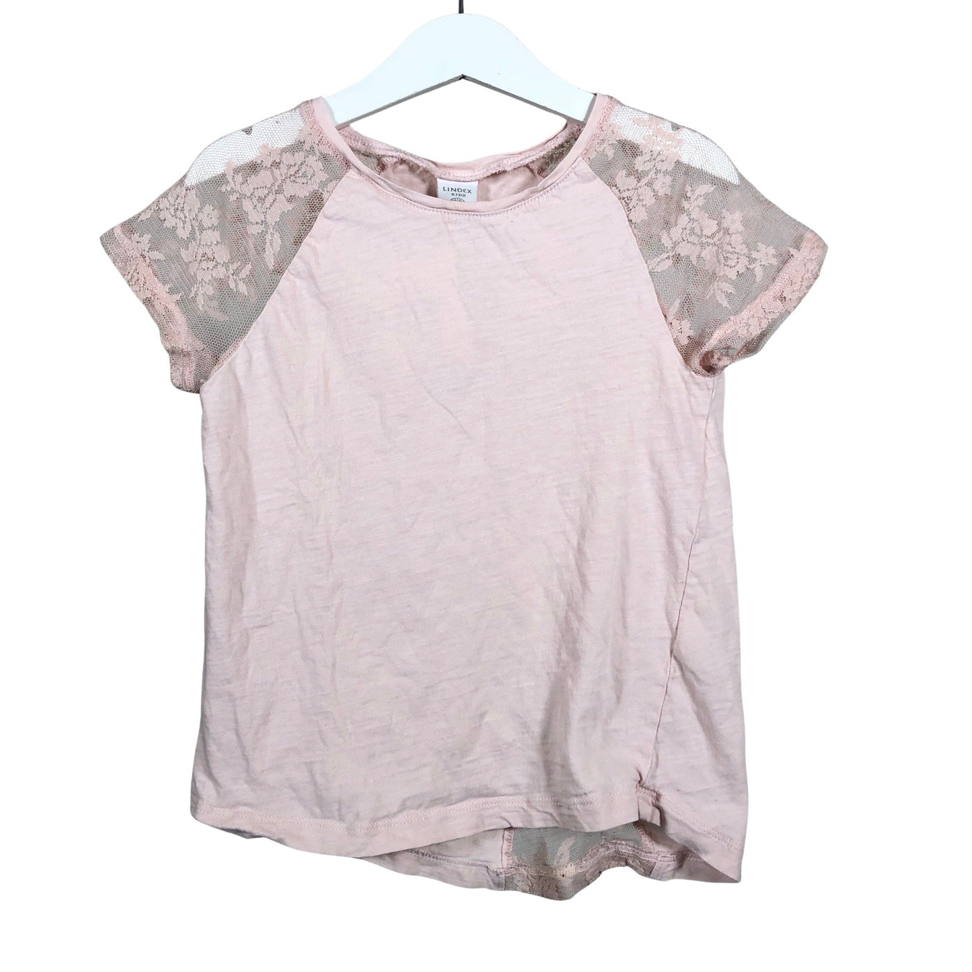 Unisex Lindex - T-shirt, size 122 - 128 - Light pink (1)