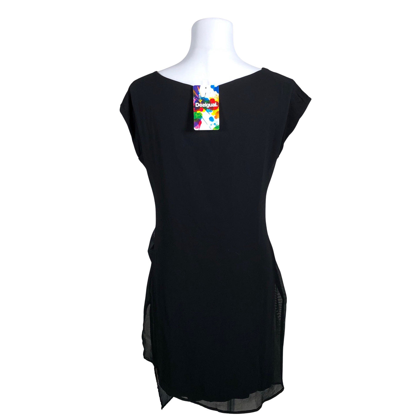 Unisex Desigual - Schiffon dress, size 38 - Black (2)