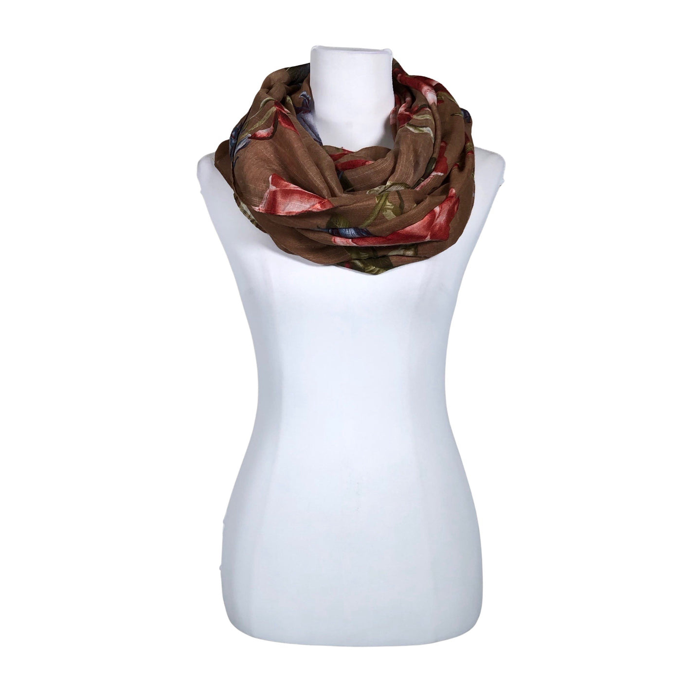 Unisex VZ - Circle scarf, size Midi - Brown (1)