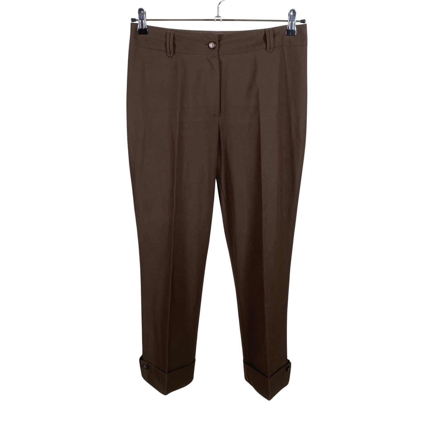 Unisex Gerry Weber - Straight leg trousers, size 40 - Brown (1)
