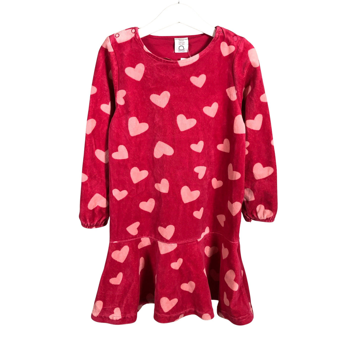 Unisex Polarn O. Pyret - Sweatshirt dress, size 110 - 116 - Pink (1)
