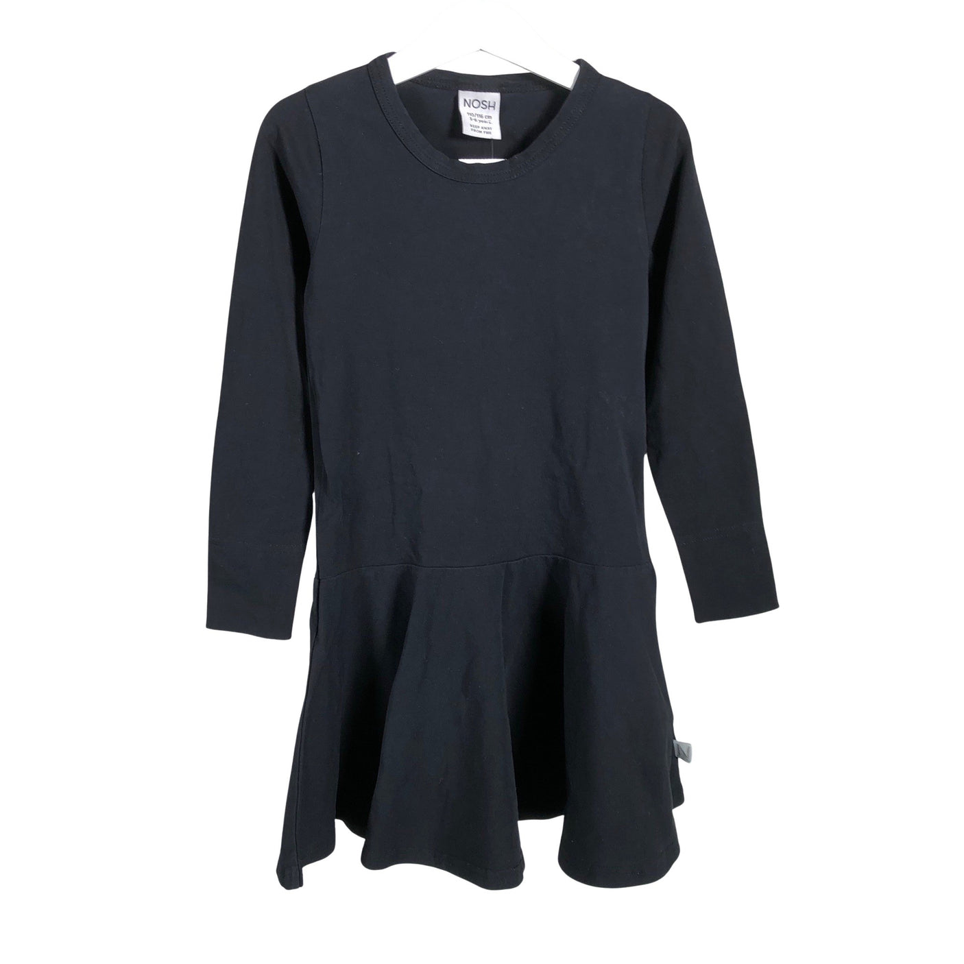 Unisex NOSH - Tricot dress, size 110 - 116 - Black (1)