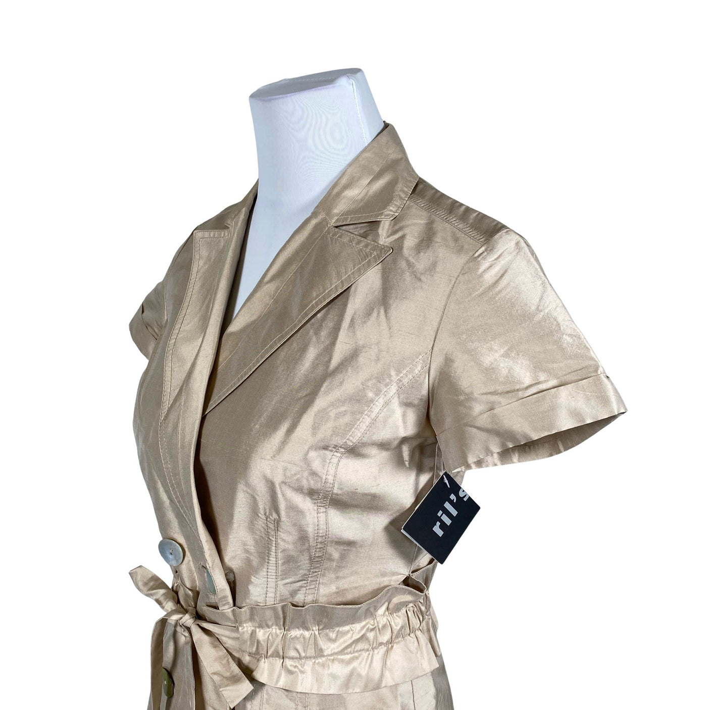 Unisex Ril's - Party dress, size 34 - Beige (2)