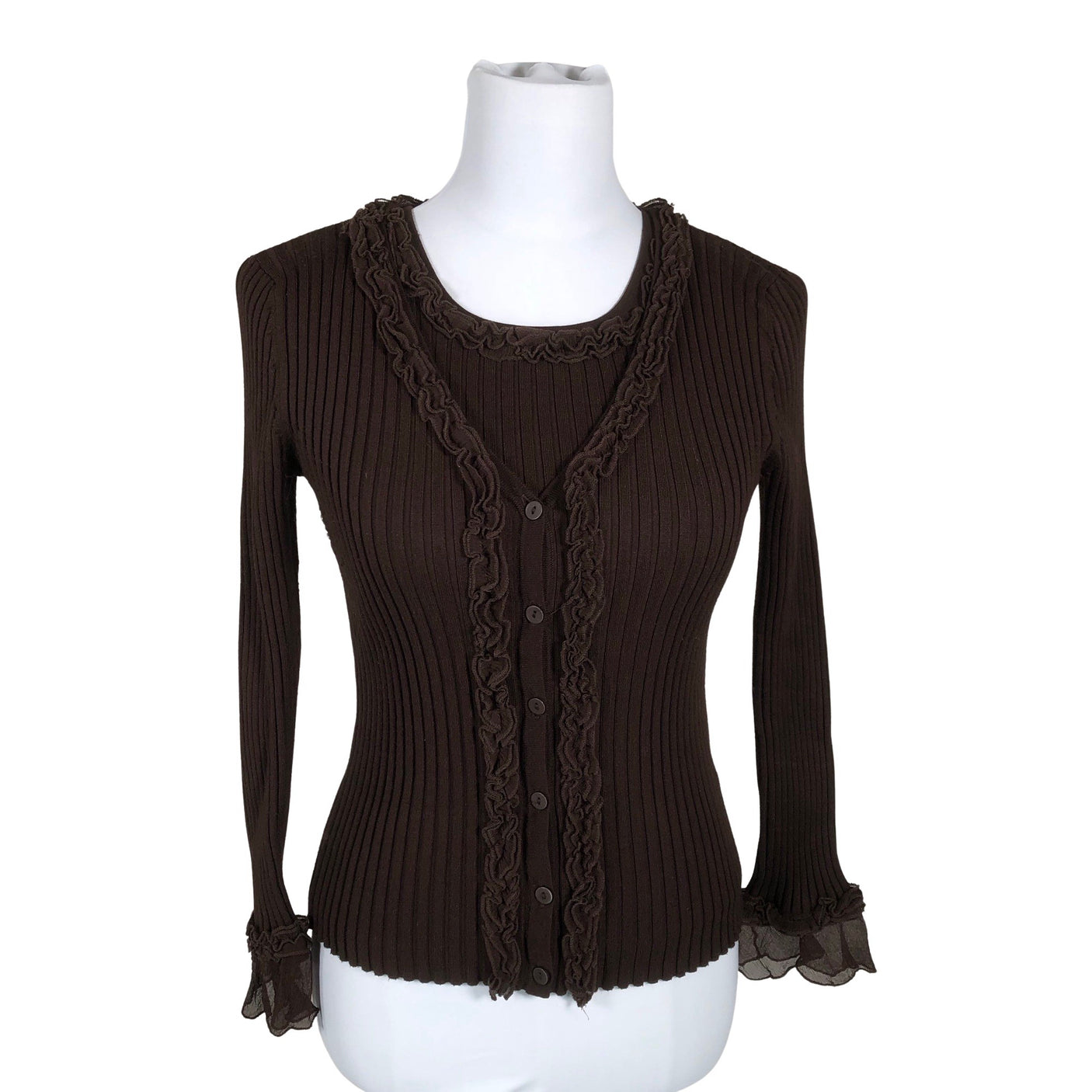 Unisex J&W Paris - Cardigan, size 38 - Brown (1)
