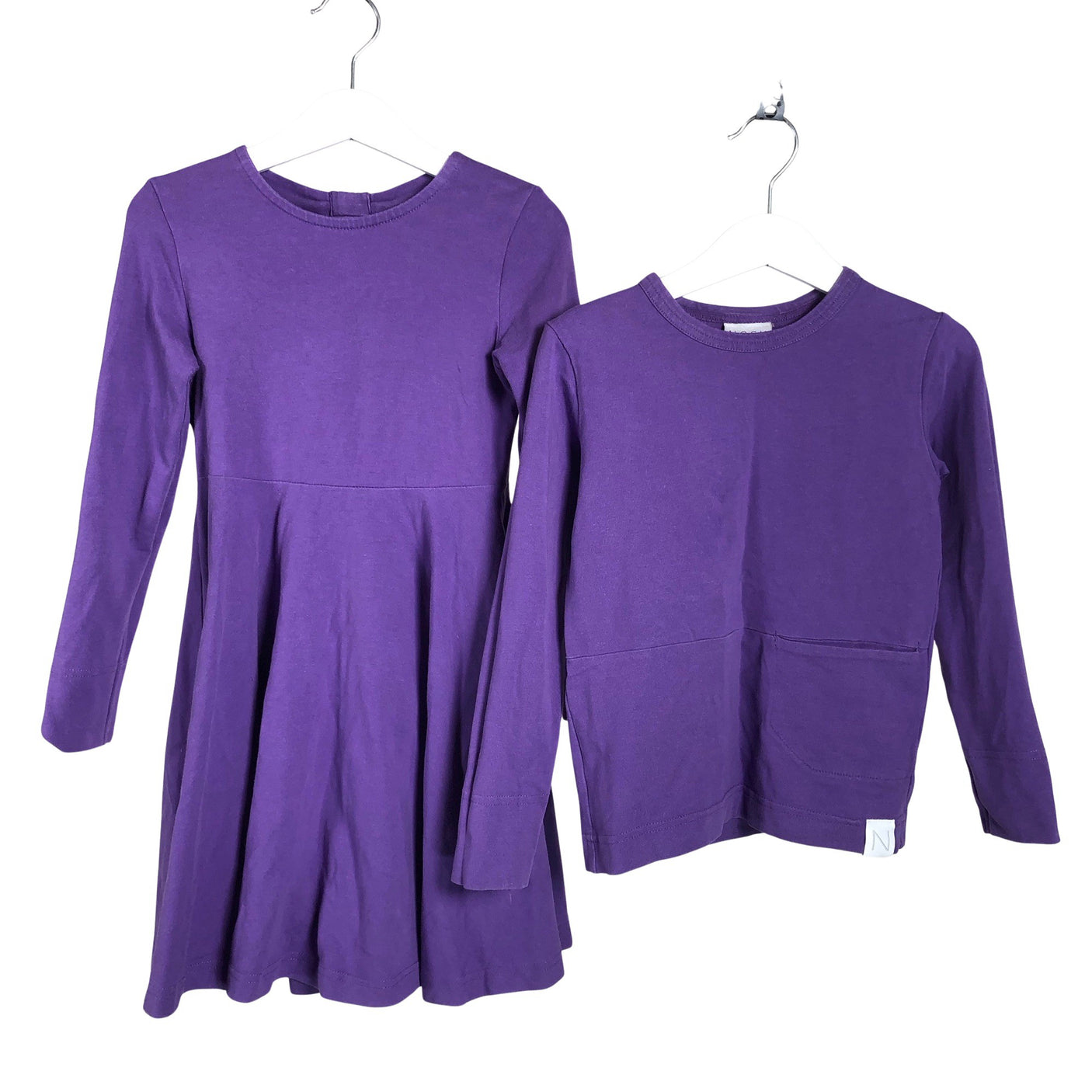 Unisex NOSH - Tricot dress, size 110 - 116 - Violet (1)