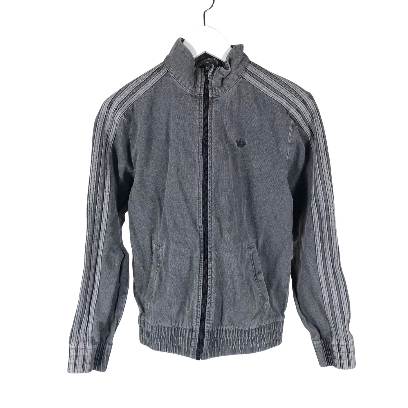 Unisex Adidas - Denim jacket, size 158 - 164 - Gray (1)