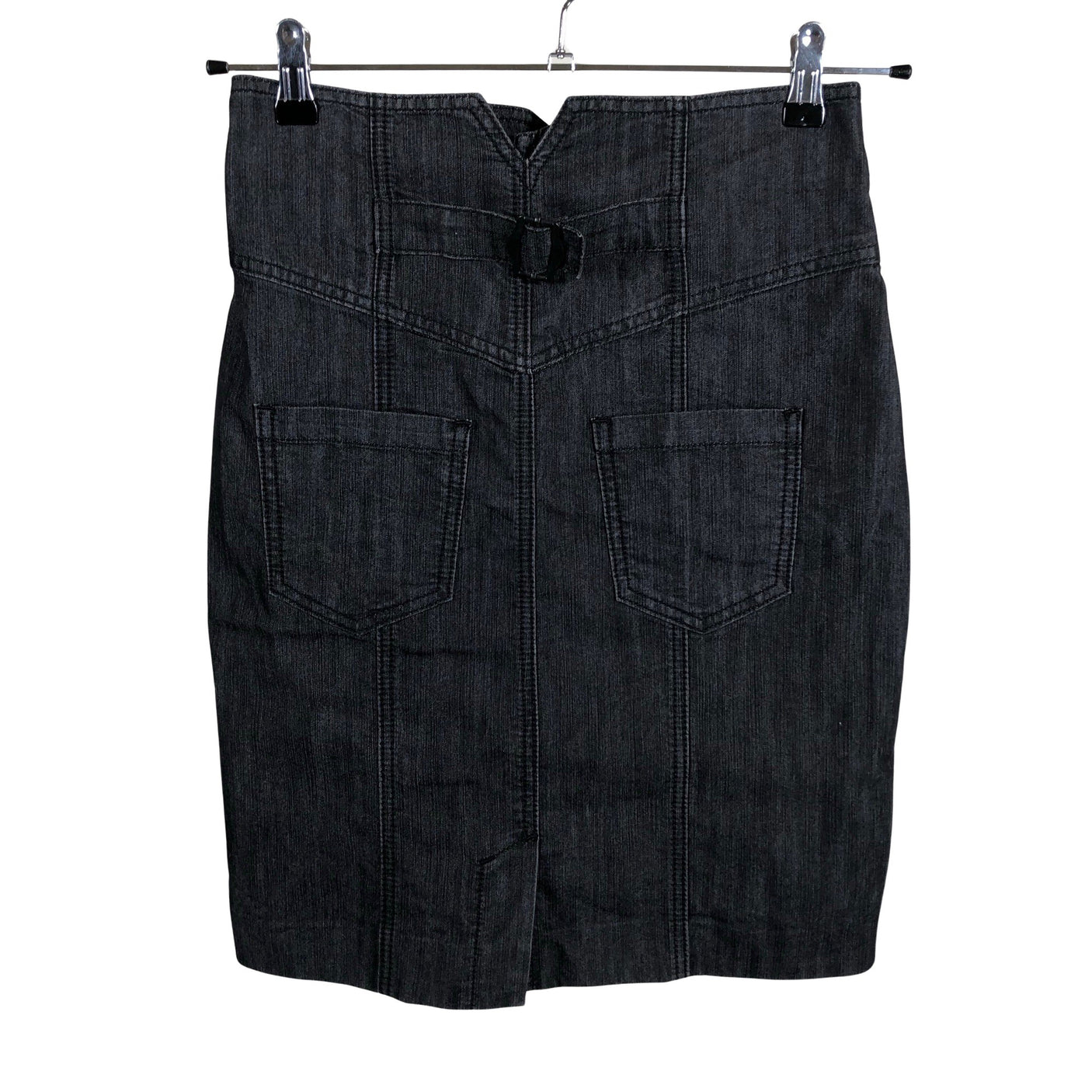 Unisex Lindex - Denim skirt, size 36 - Black (2)