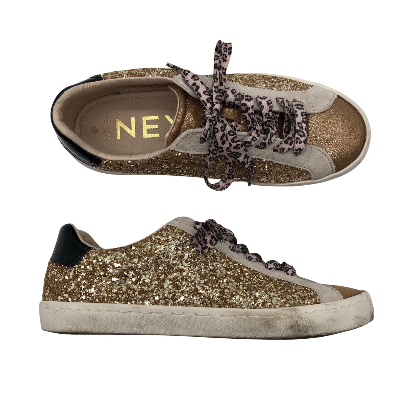 Unisex Next - Casual sneakers, size 38 - Gold (1)