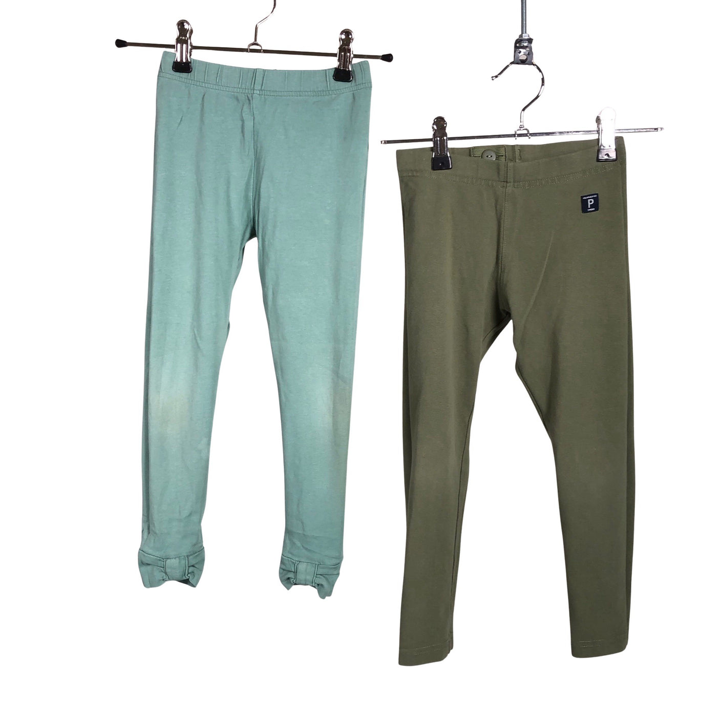 Unisex Polarn O. Pyret - Leggings, size 104 - 110 - Green (1)