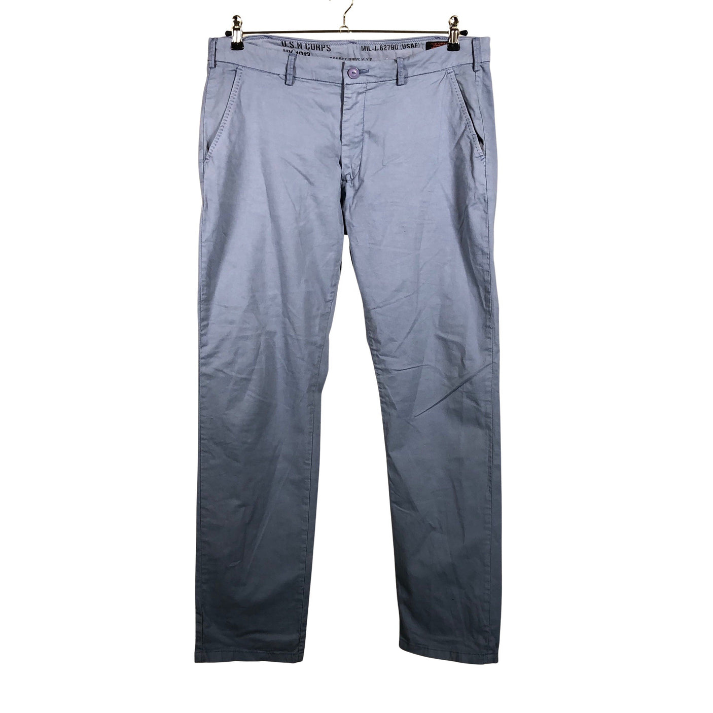 Unisex Schott NYC - Chinos, size W34 - Light blue (1)