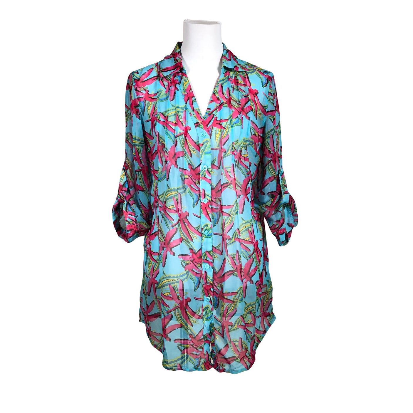 Unisex Gina Benotti - Blouse, size 40 - Turquoise (1)