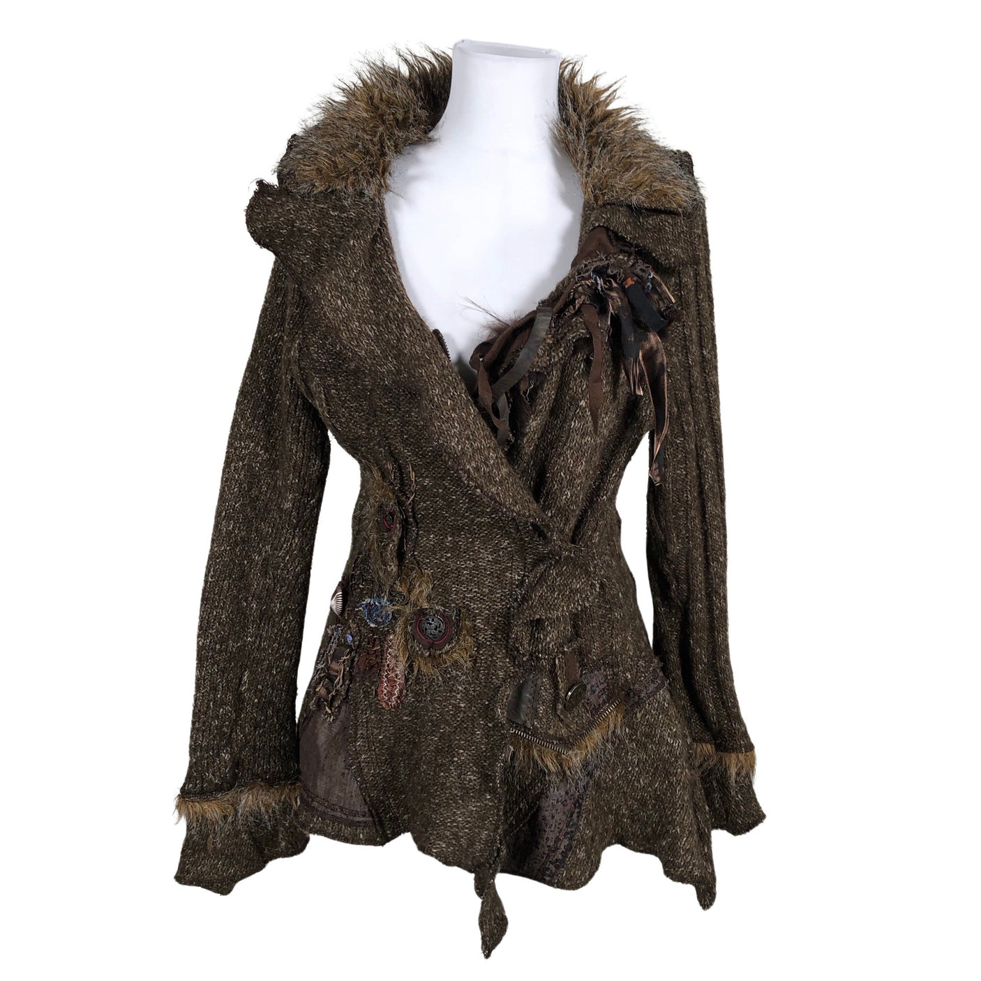 Unisex Juju & Christine - Cardigan, size 40 - Brown (1)