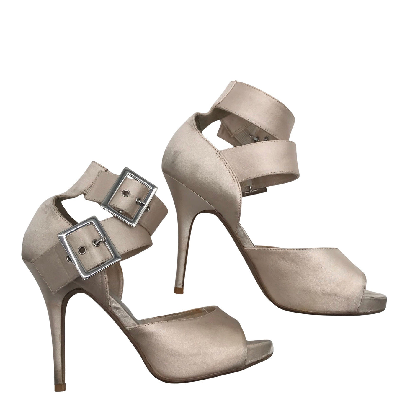 Unisex Bianco - Heeled sandals, size 38 - Beige (1)