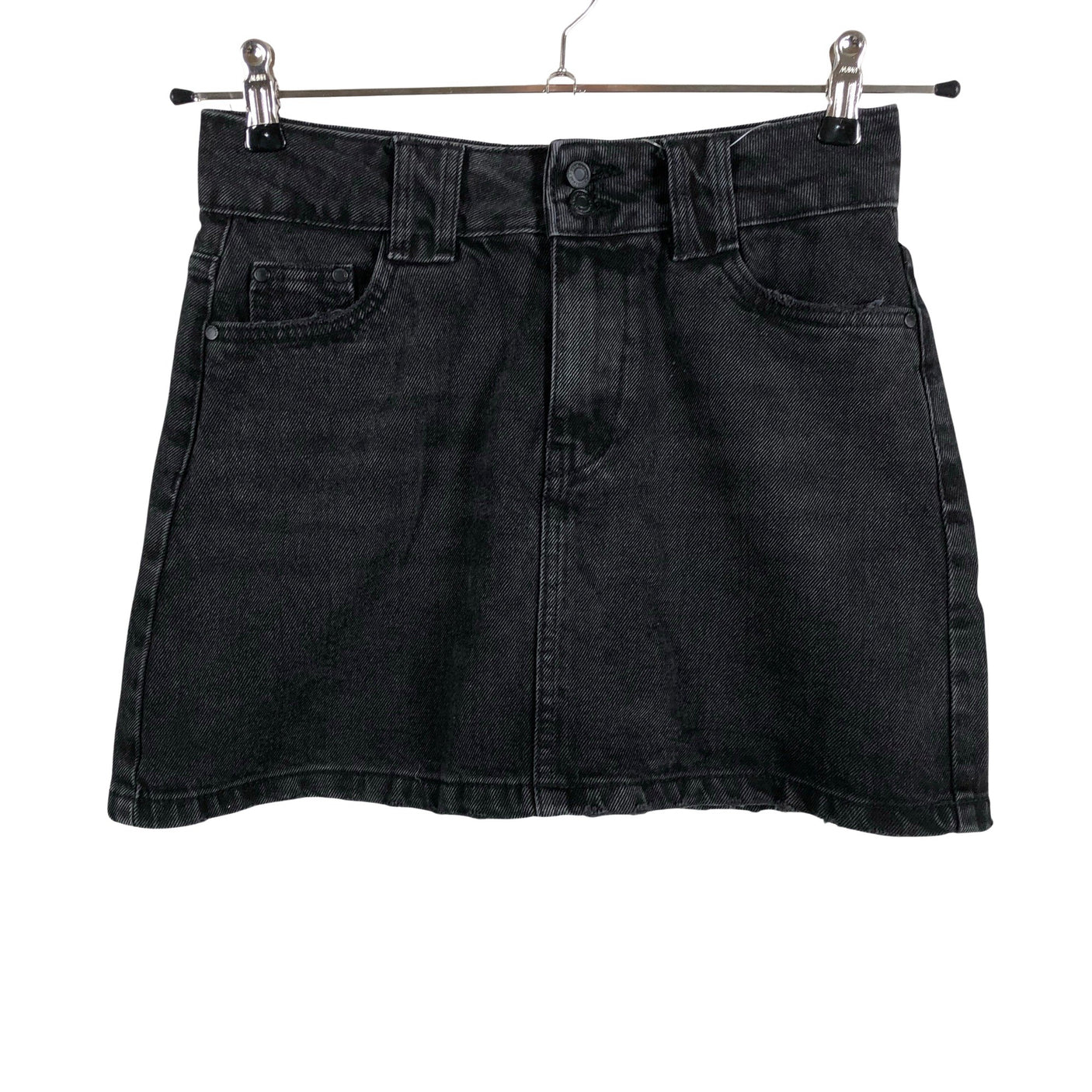 Unisex House Brand - Denim skirt, size 34 - Black (1)