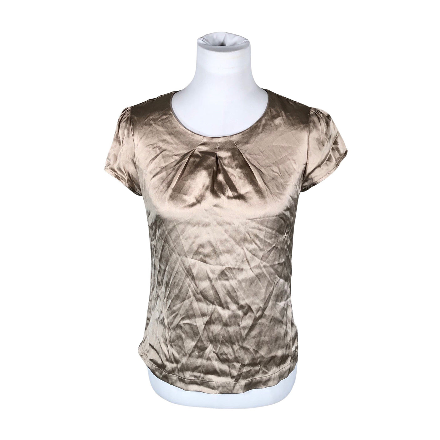 Unisex Ril's - Short-sleeved blouse, size 36 - Beige (1)