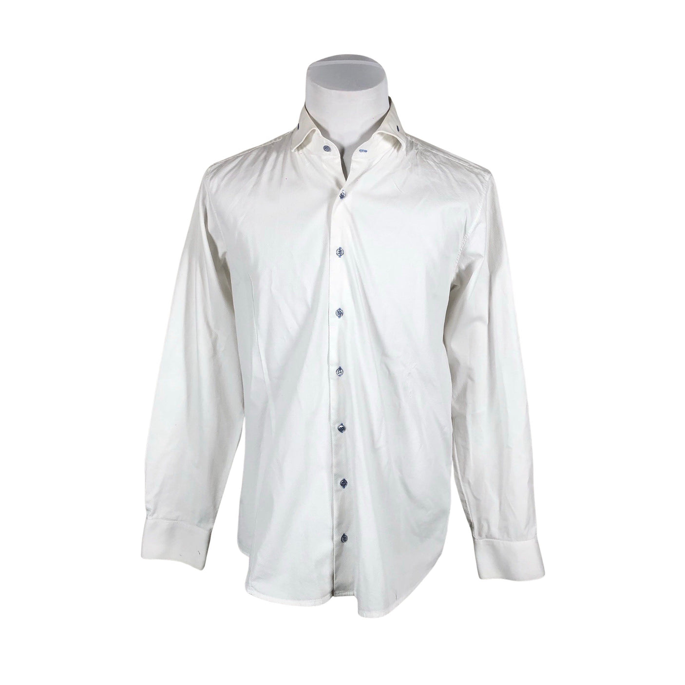 Unisex NaraCamicie - Collared shirt, size L - White (1)