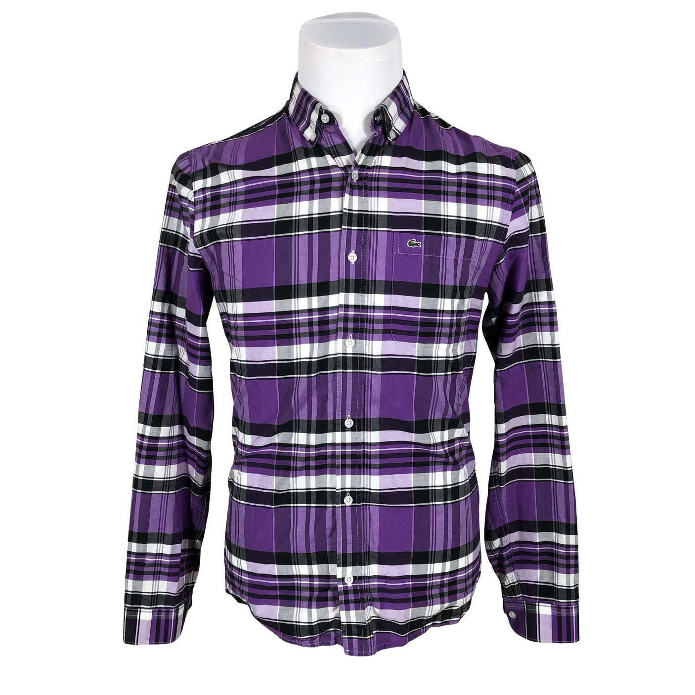 Unisex Lacoste - Collared shirt, size M - Violet (1)
