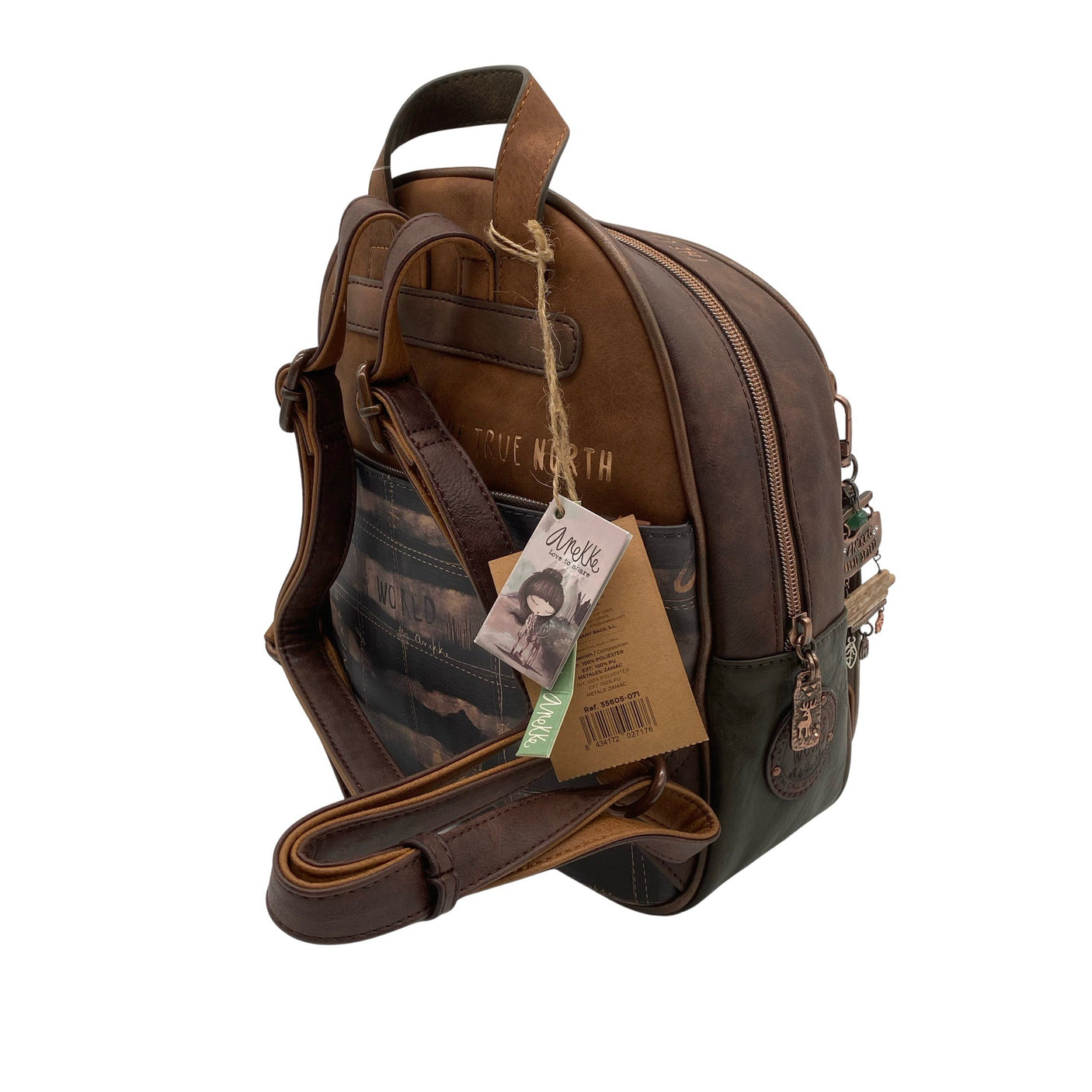 Unisex Anekke - Backpack, size Midi - Brown (2)