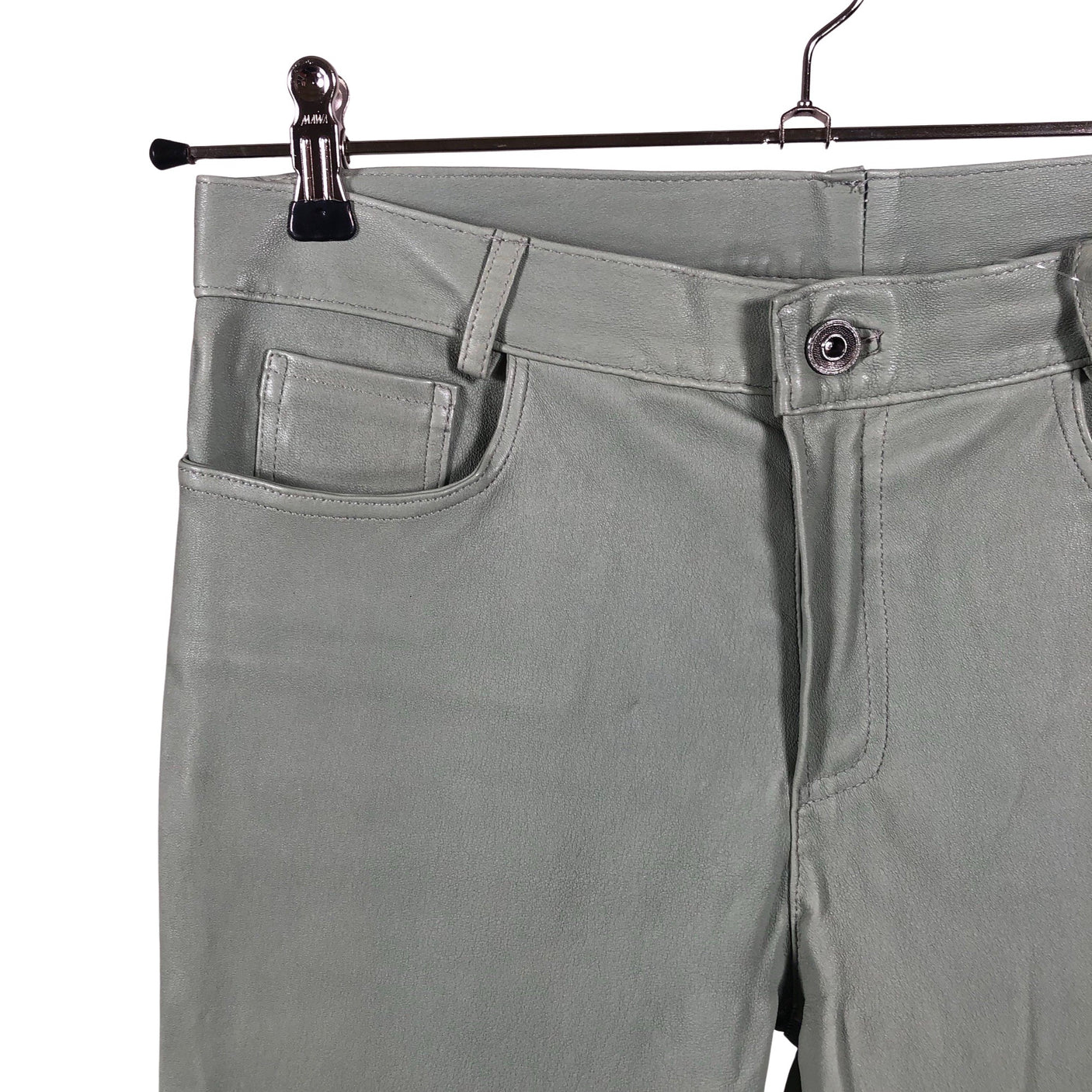 Unisex Hôtel Particulier - Leather pants, size 38 - Green (3)