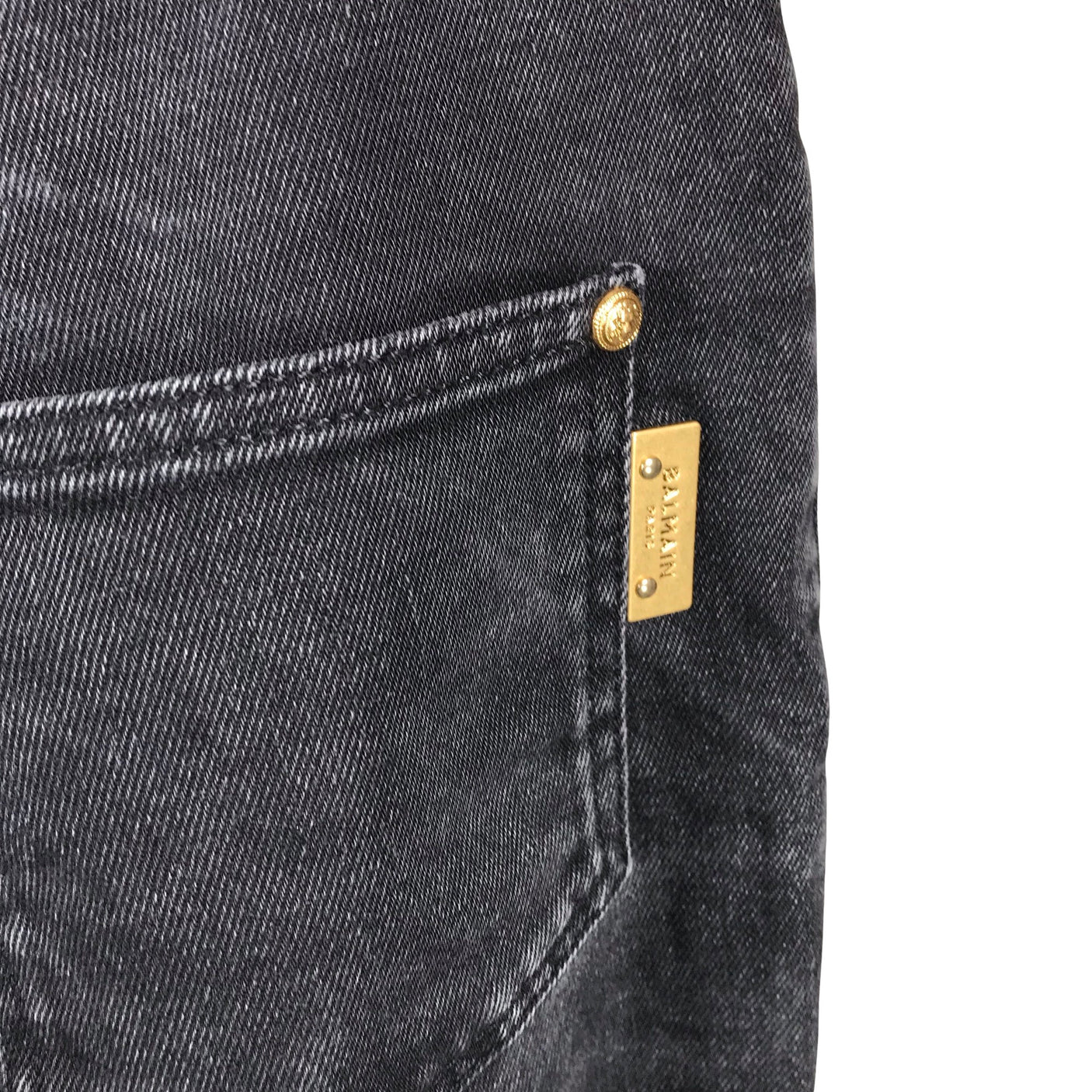 Unisex Balmain - Jeans, size 38 - Gray (3)