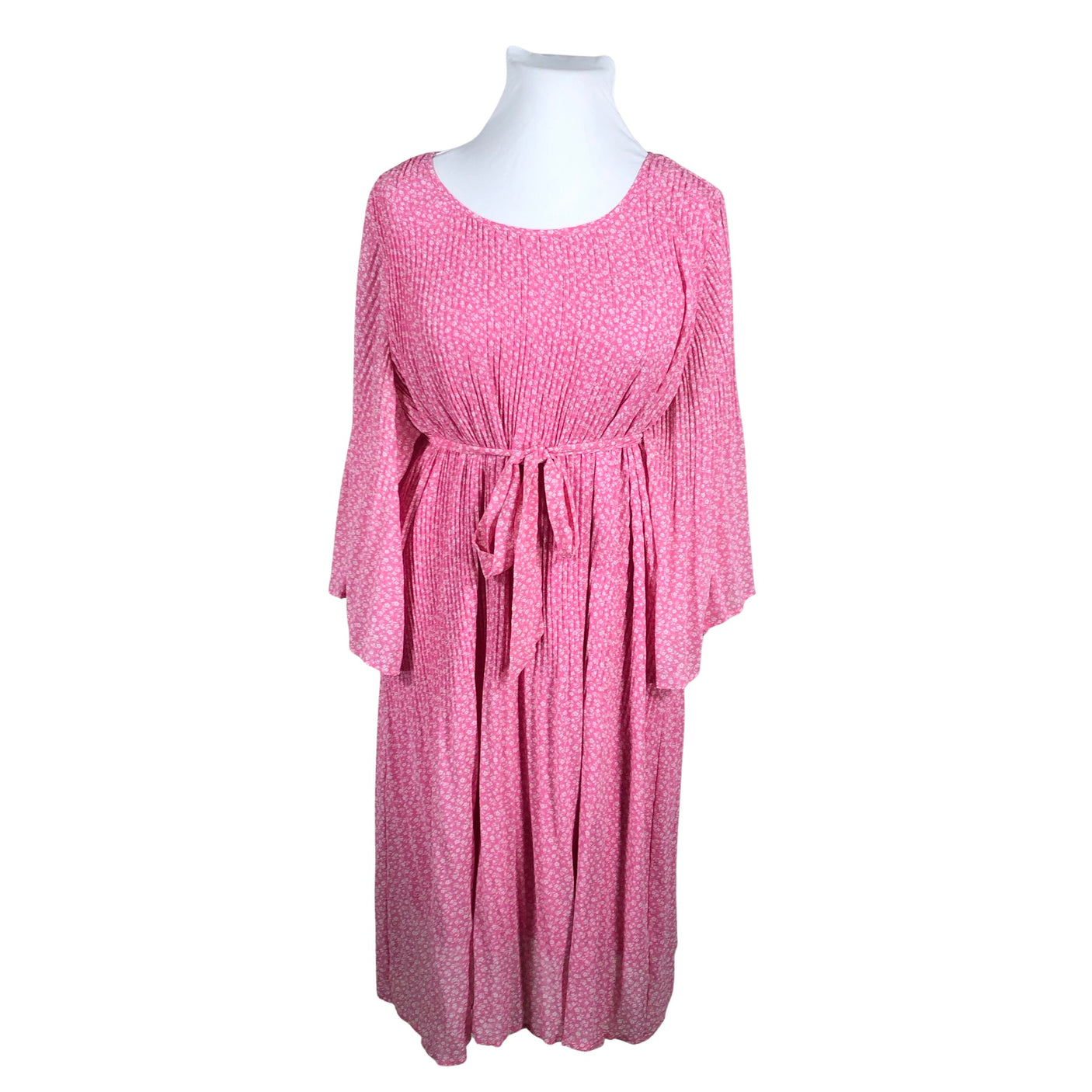 Unisex Zizzi - Schiffon dress, size 50 - Light pink (1)