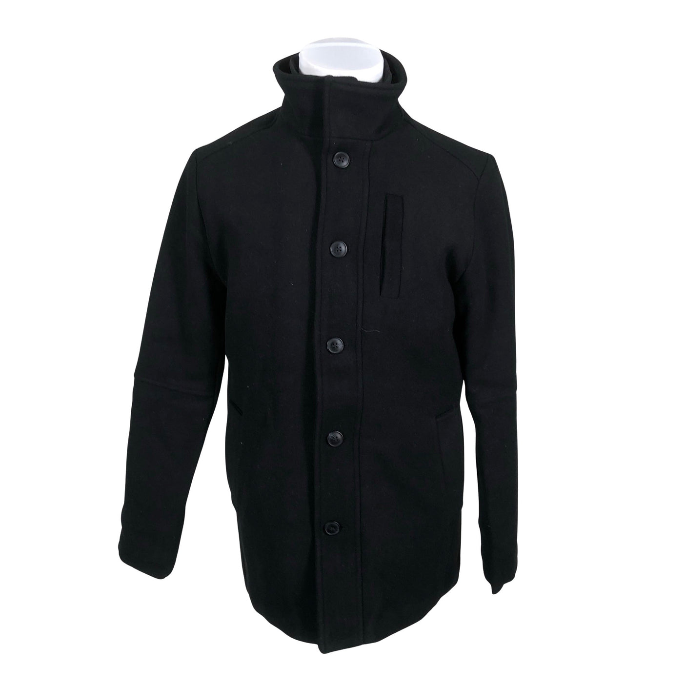 Unisex Jack & Jones - Wool coat, size M - Black (1)