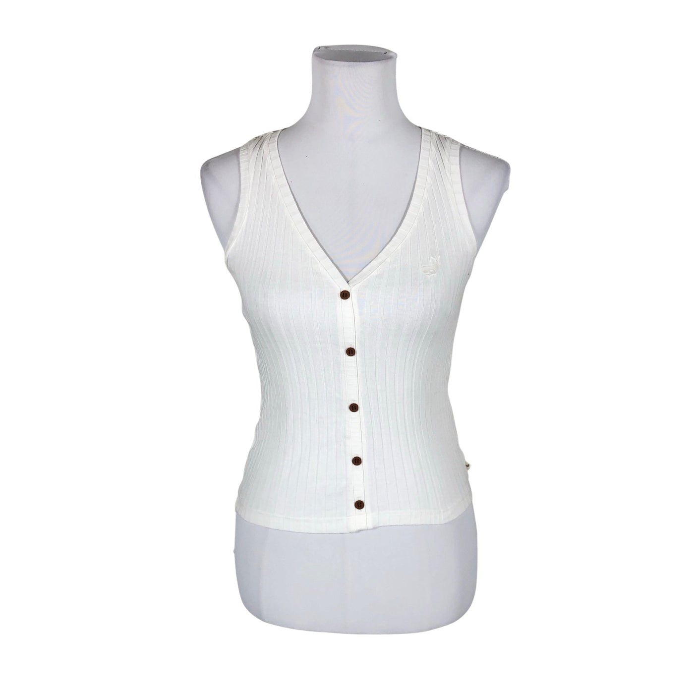 Unisex Twothirds - Tricot tank top, size 34 - White (1)