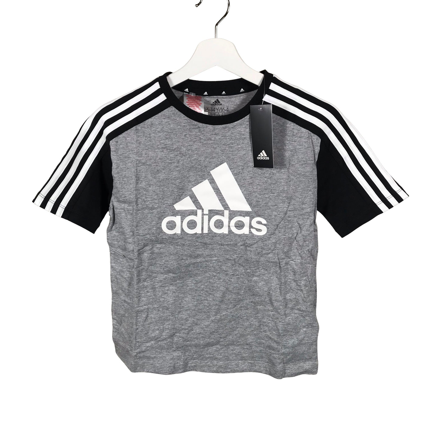 Unisex Adidas - T-shirt, size 158 - 164 - Gray (1)