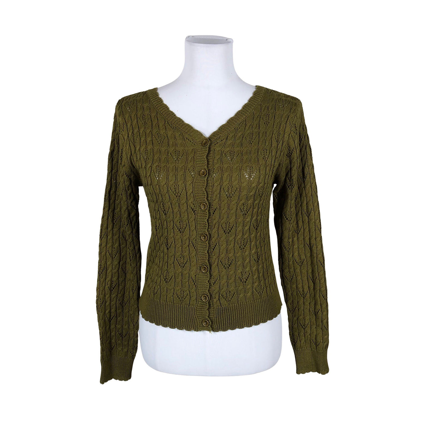 Unisex Yemak - Cardigan, size 38 - Green (1)