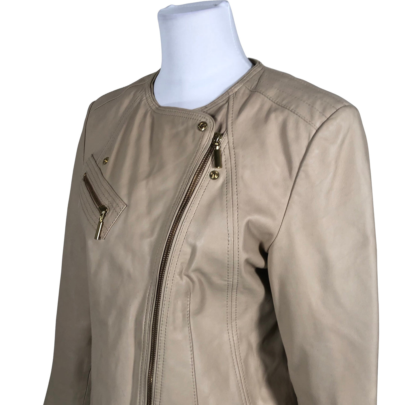 Unisex Andiata - Leather jacket, size 38 - Beige (2)