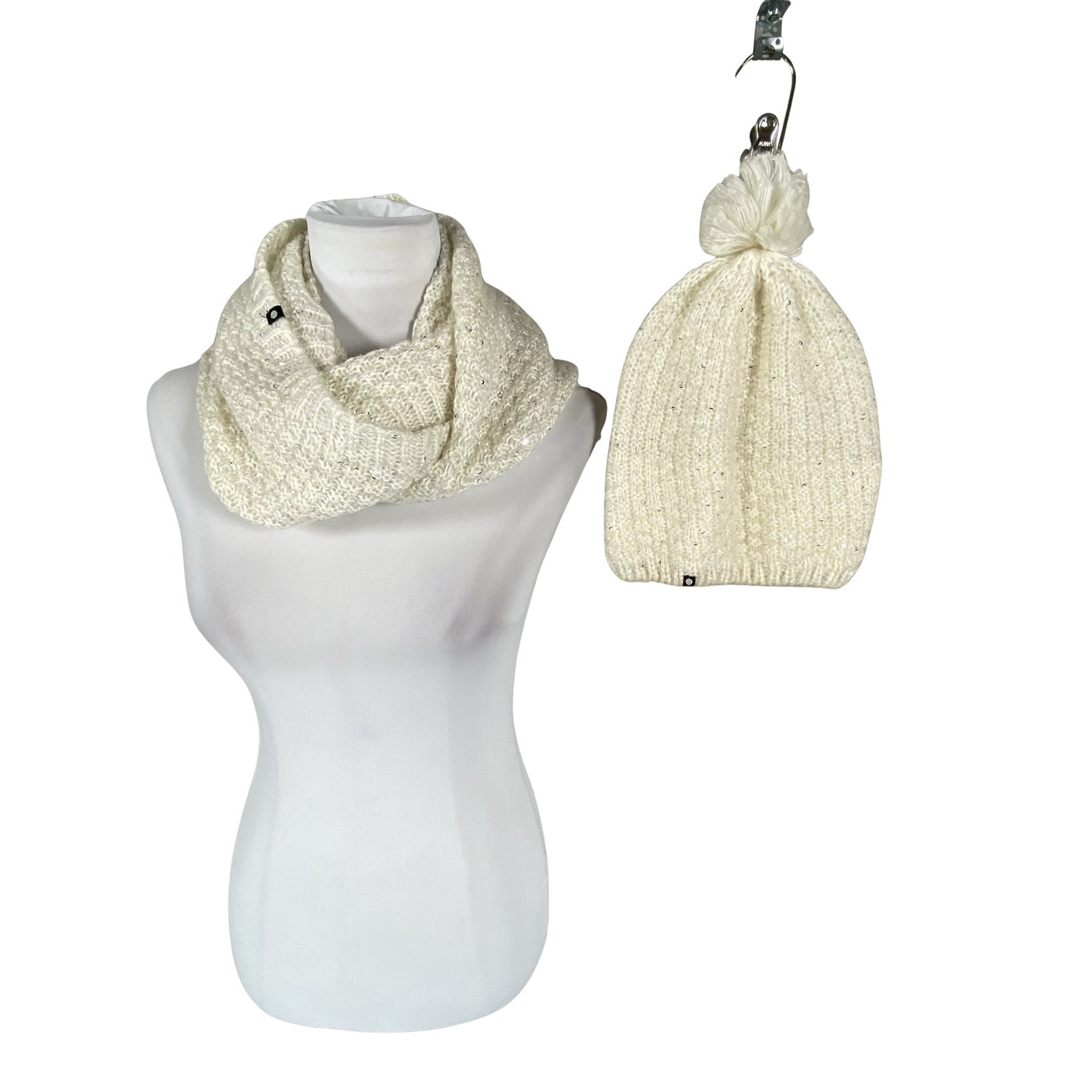 Unisex Icepeak - Winter beanie, size 52 - 54 cm - Natural white (1)