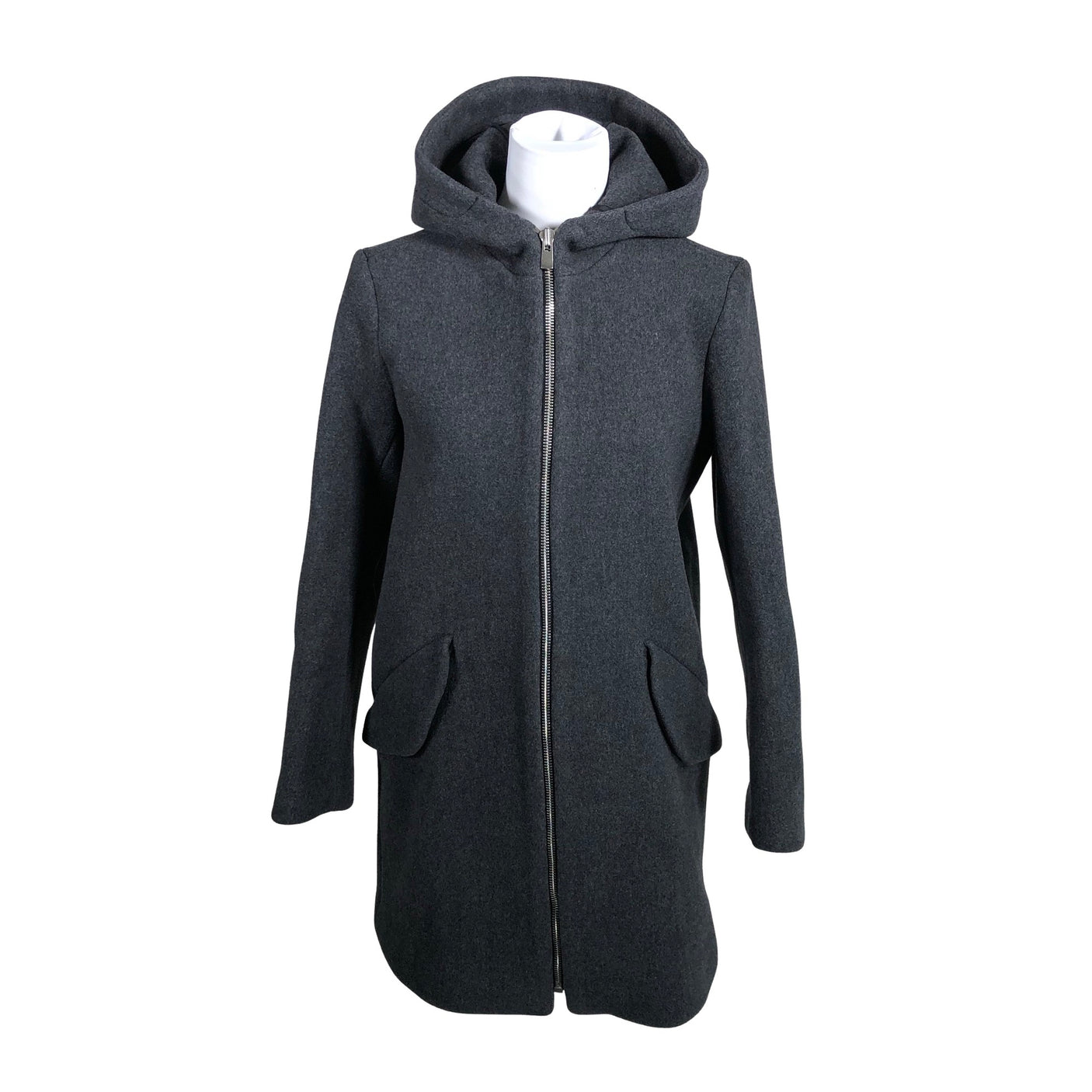 Unisex Sandro Paris - Wool coat, size 38 - Gray (1)
