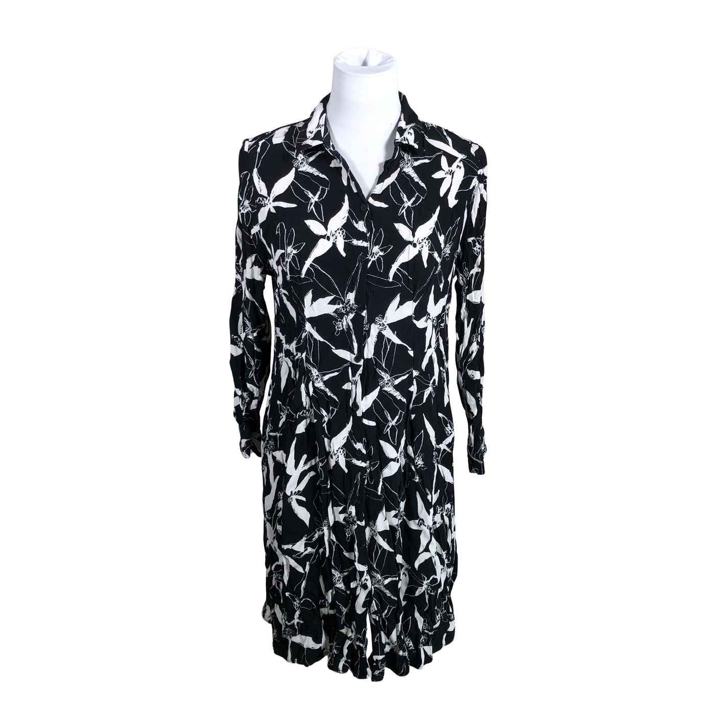Unisex Voglia - Schiffon dress, size 36 - Black (1)